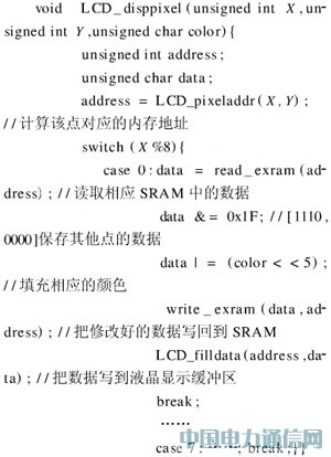 ����AVR��Ƭ����VRAM�Ͳ�ɫҺ����ʾģ�����